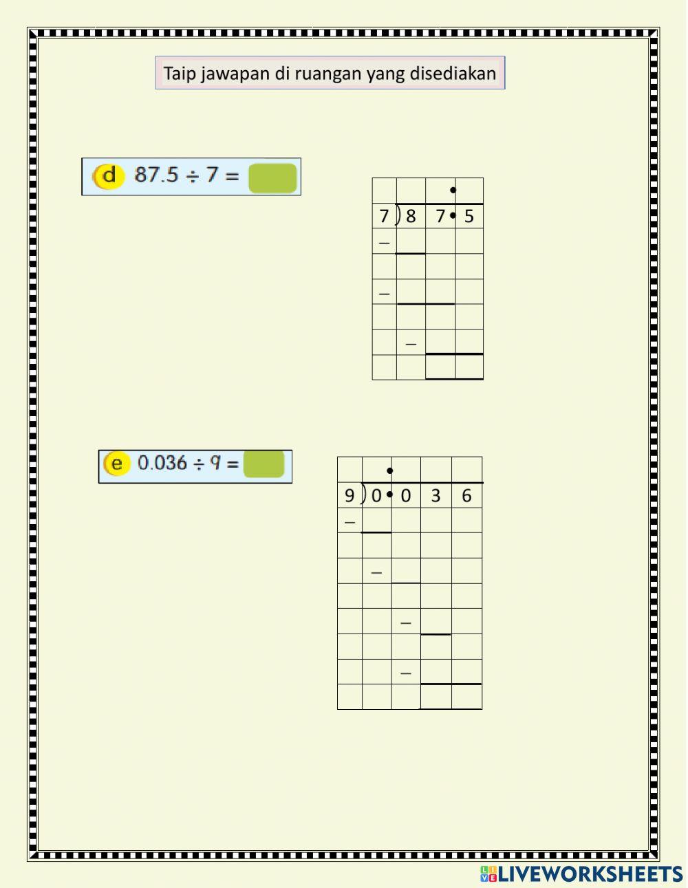 Matematik Tahun 4 Matematik Tahun 4