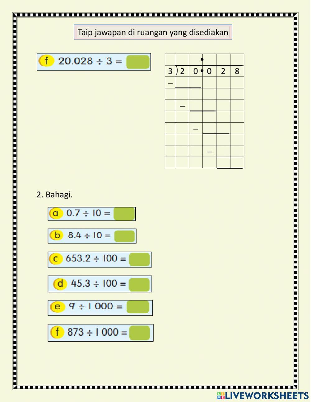 Matematik Tahun 4 Matematik Tahun 4