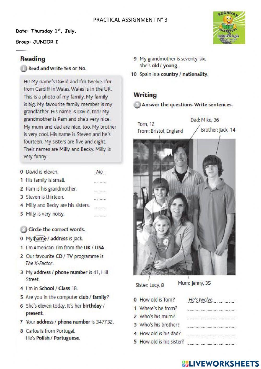 Practical Assignment N° 3