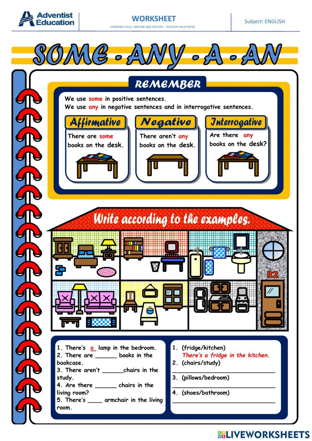 There be  + quauntiers + house