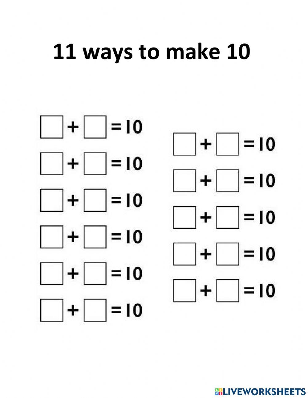 11 ways to make 10