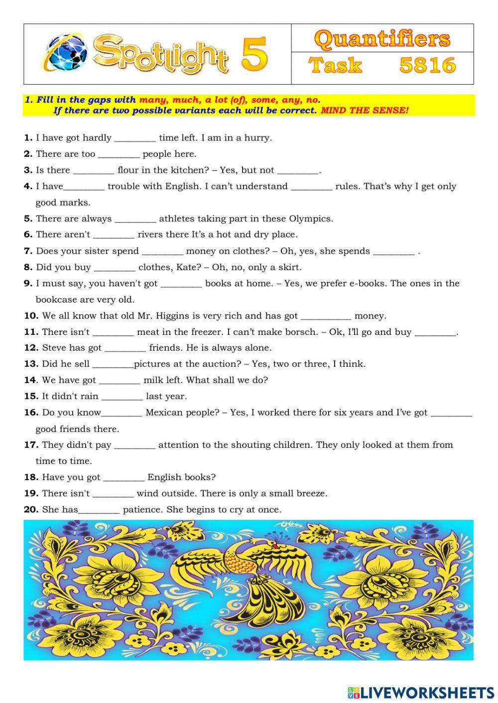 Spotlight 5 Task 5816