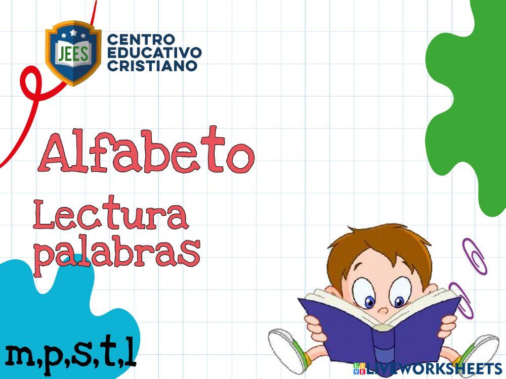 Letras y palabras m p s t