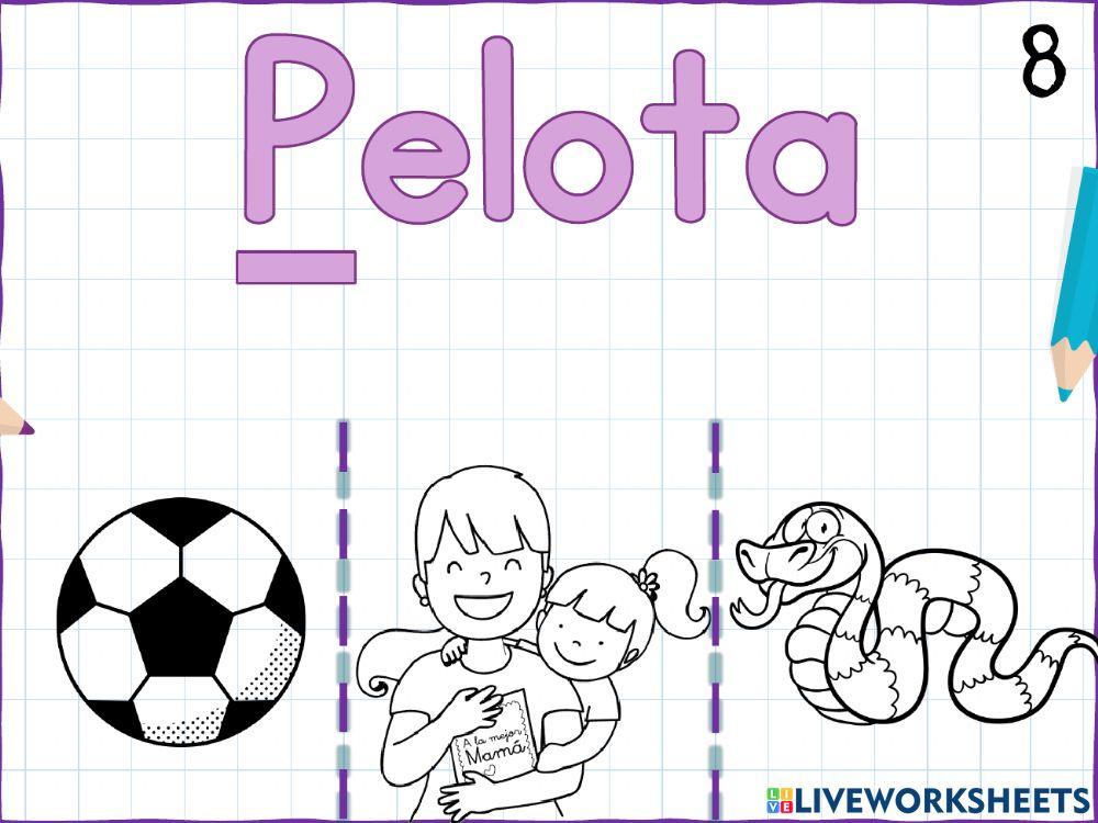 Letras y palabras m p s t