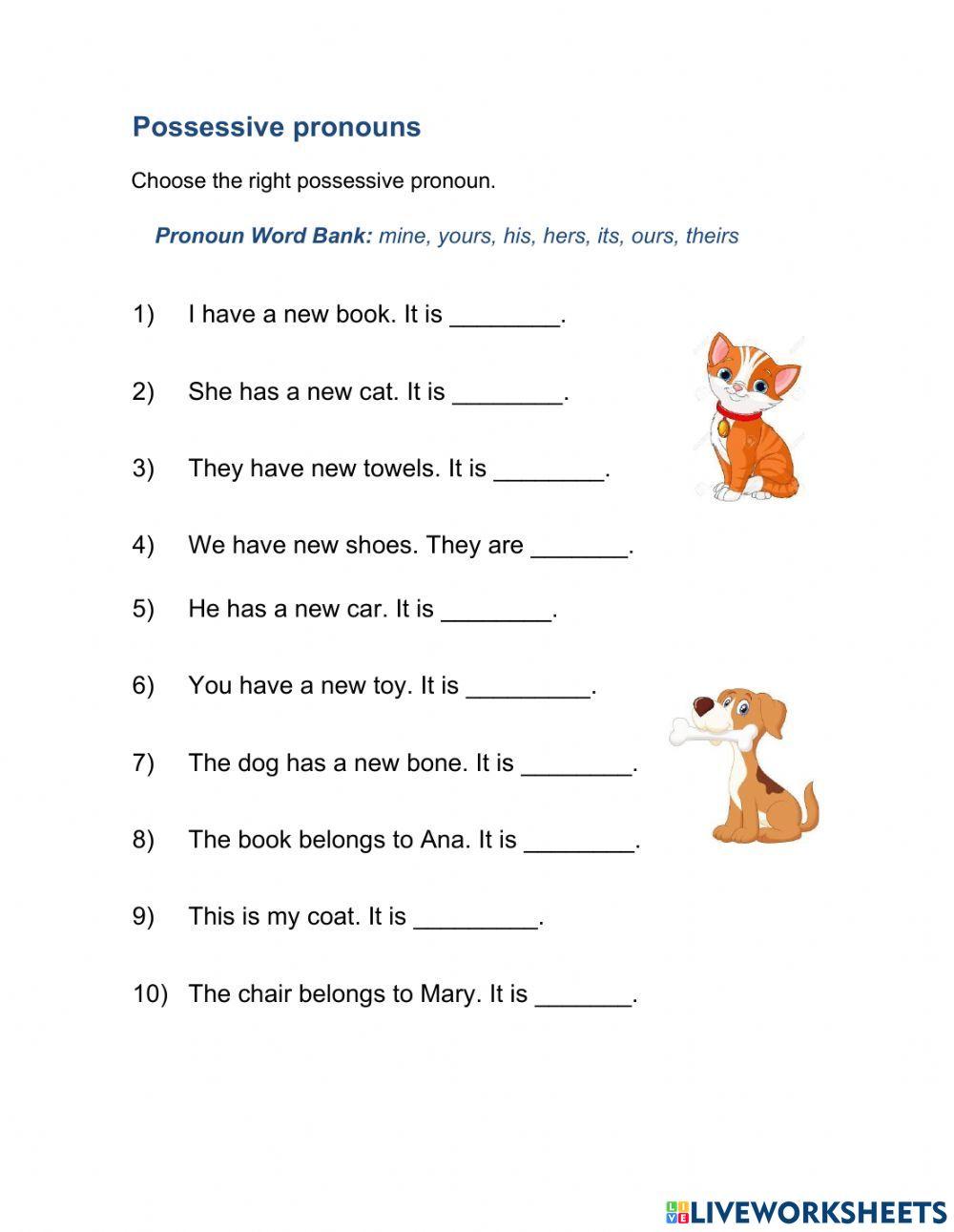 Possessive Pronouns