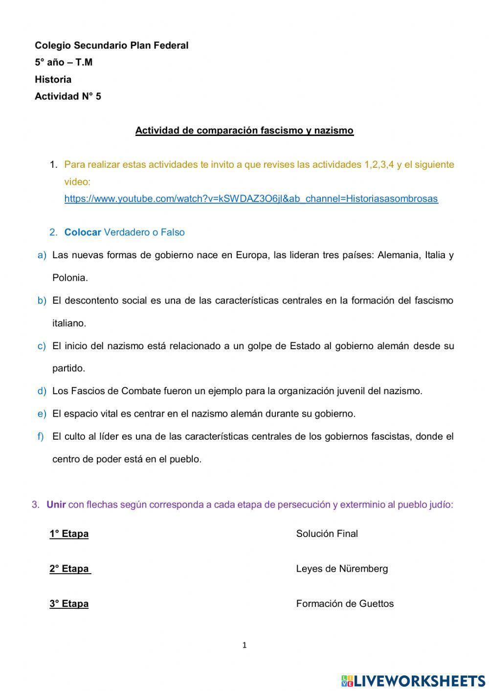 Historia - Fascismos europeos