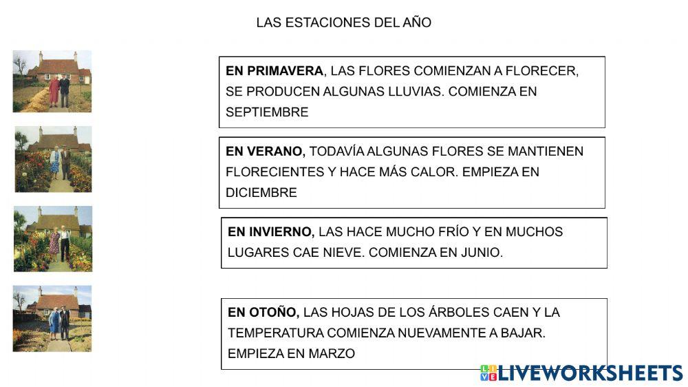 Las estaciones del año