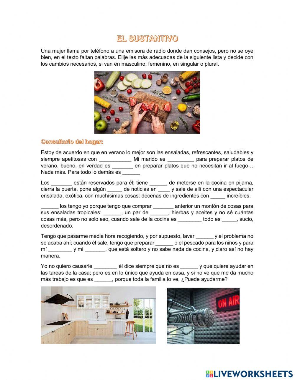 Sustantivos - articulos