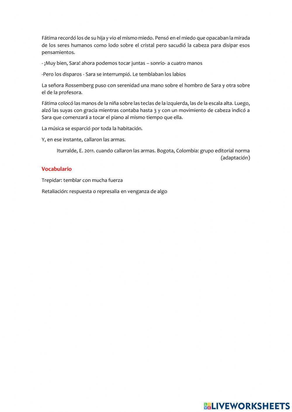 Cuando callaron las armas