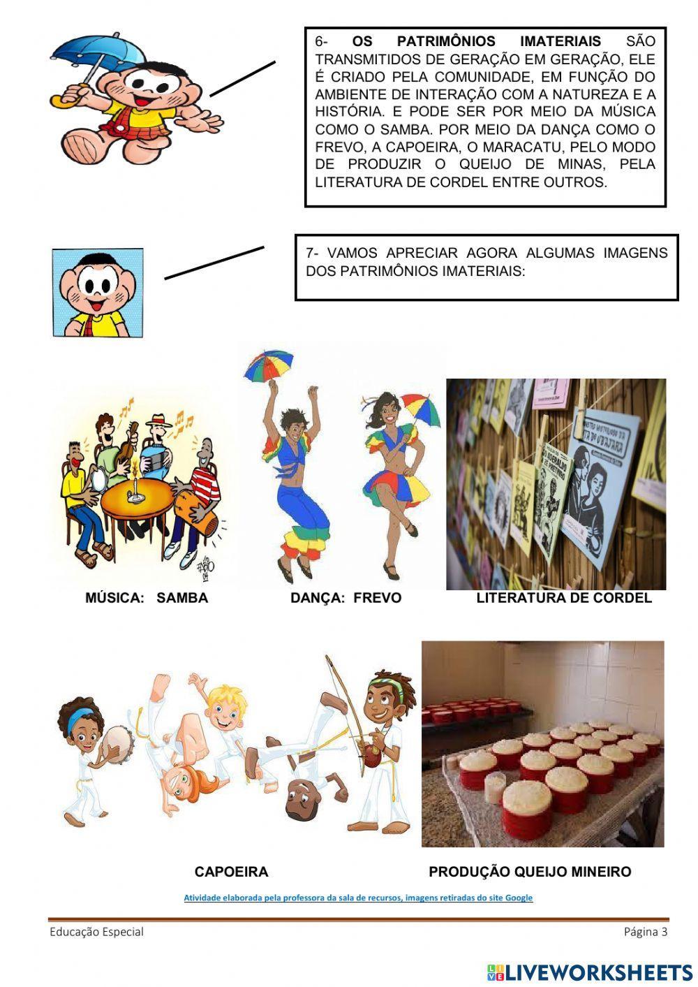 Patrimônio Cultural: Material e Imaterial