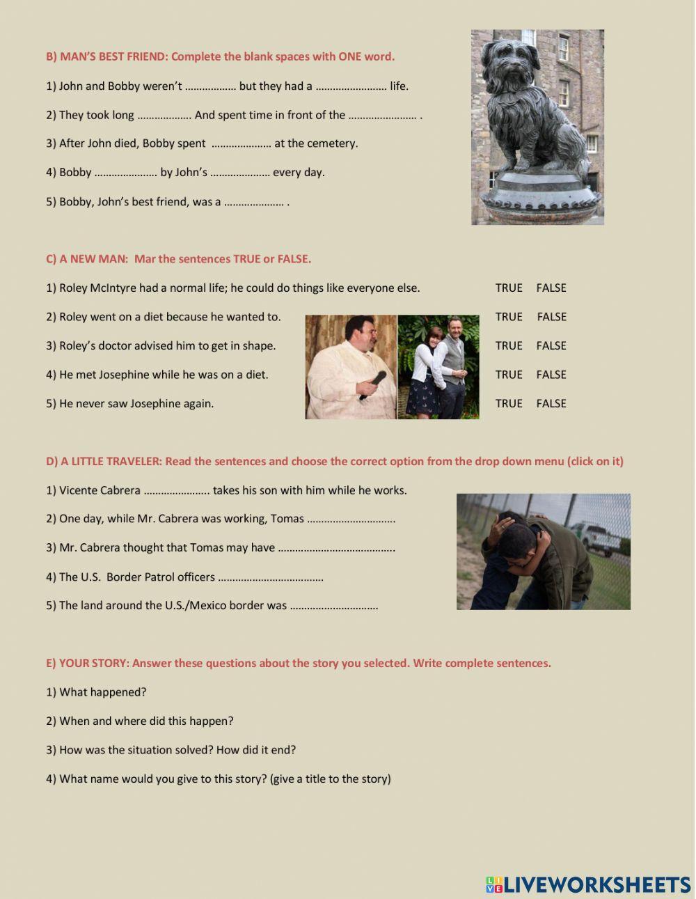 Real stories in the news