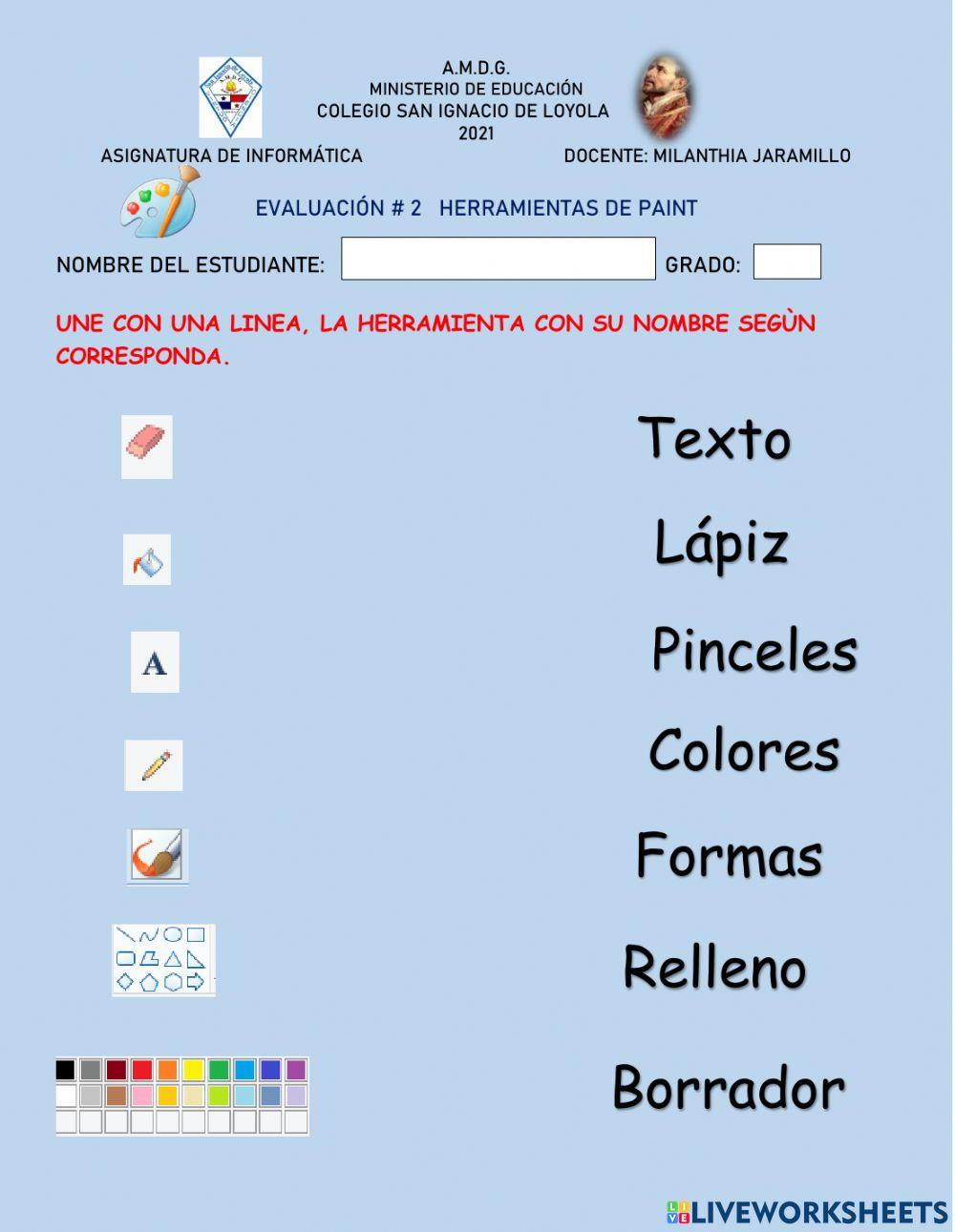 Herramientas de Paint