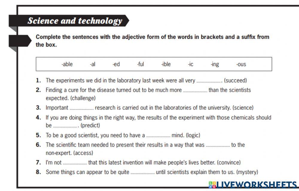 Schience and technology