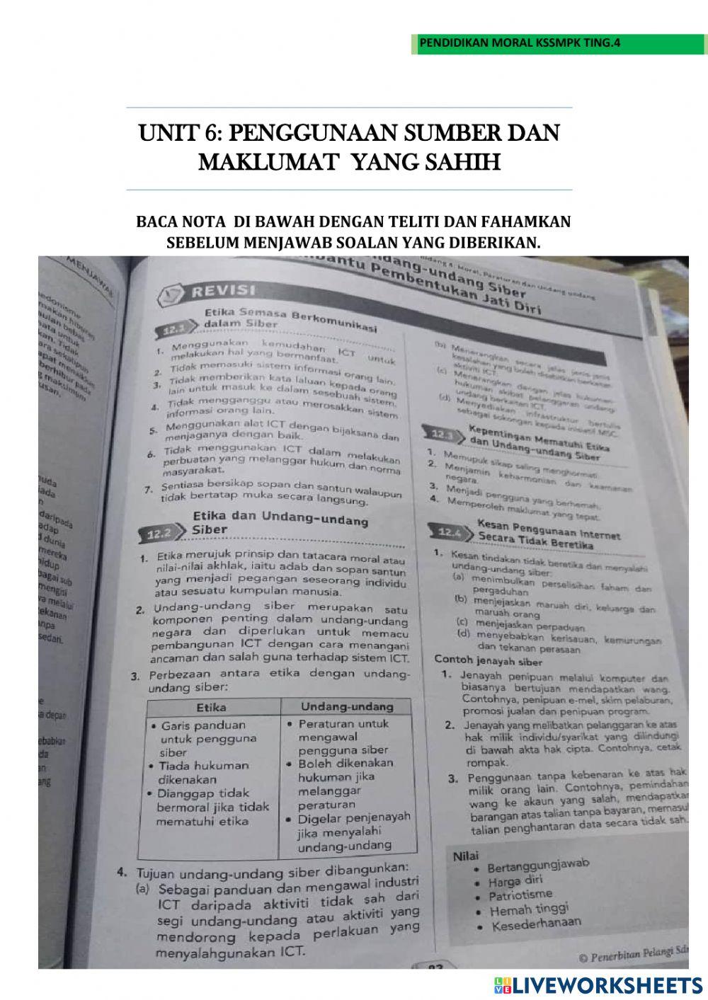 Etika dan undang-undang siber