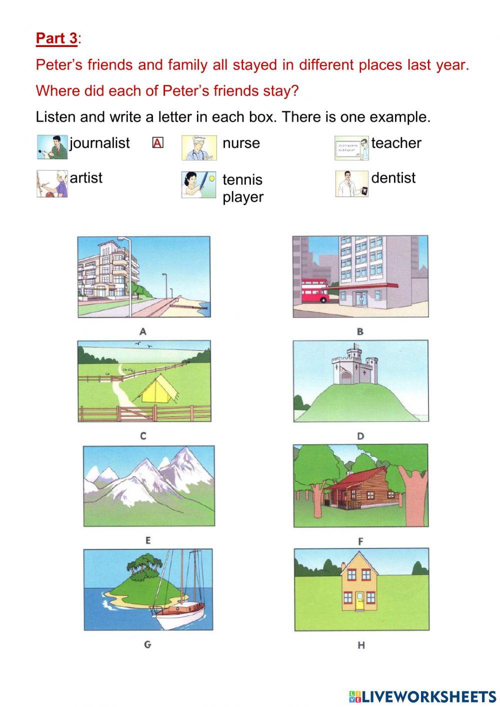 Flyers Listening Practice 24