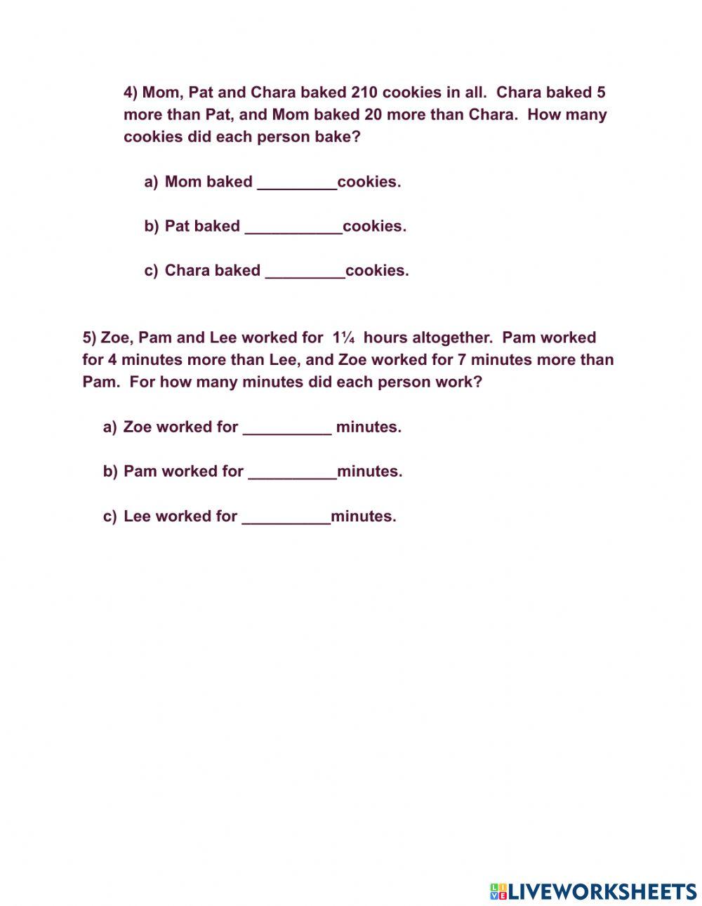 More Unequal Sharing 1B