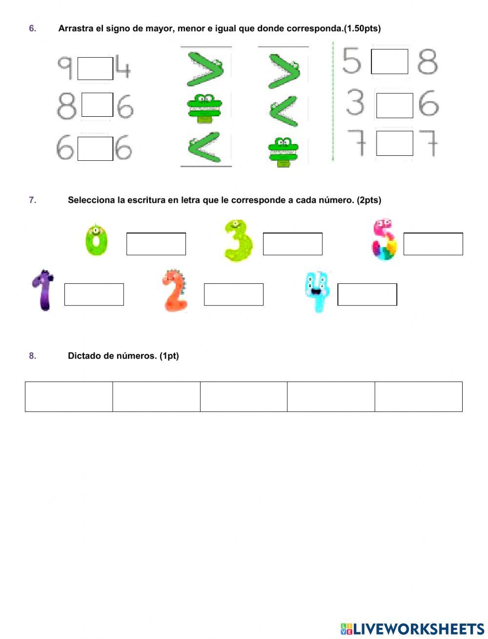 Evaluación de Matemáticas