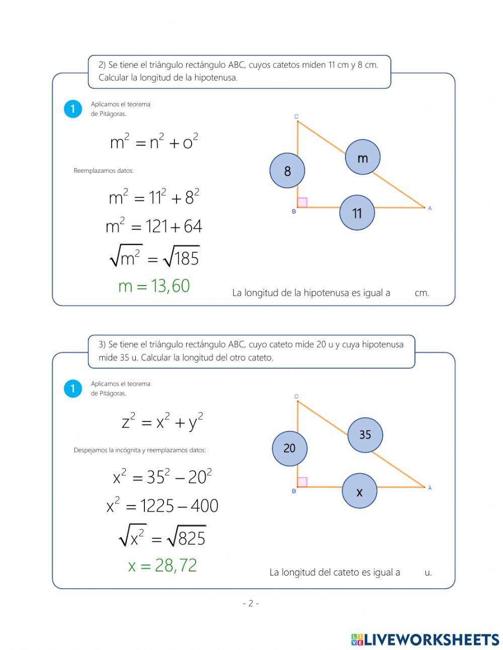 Teorema de Pitágoras