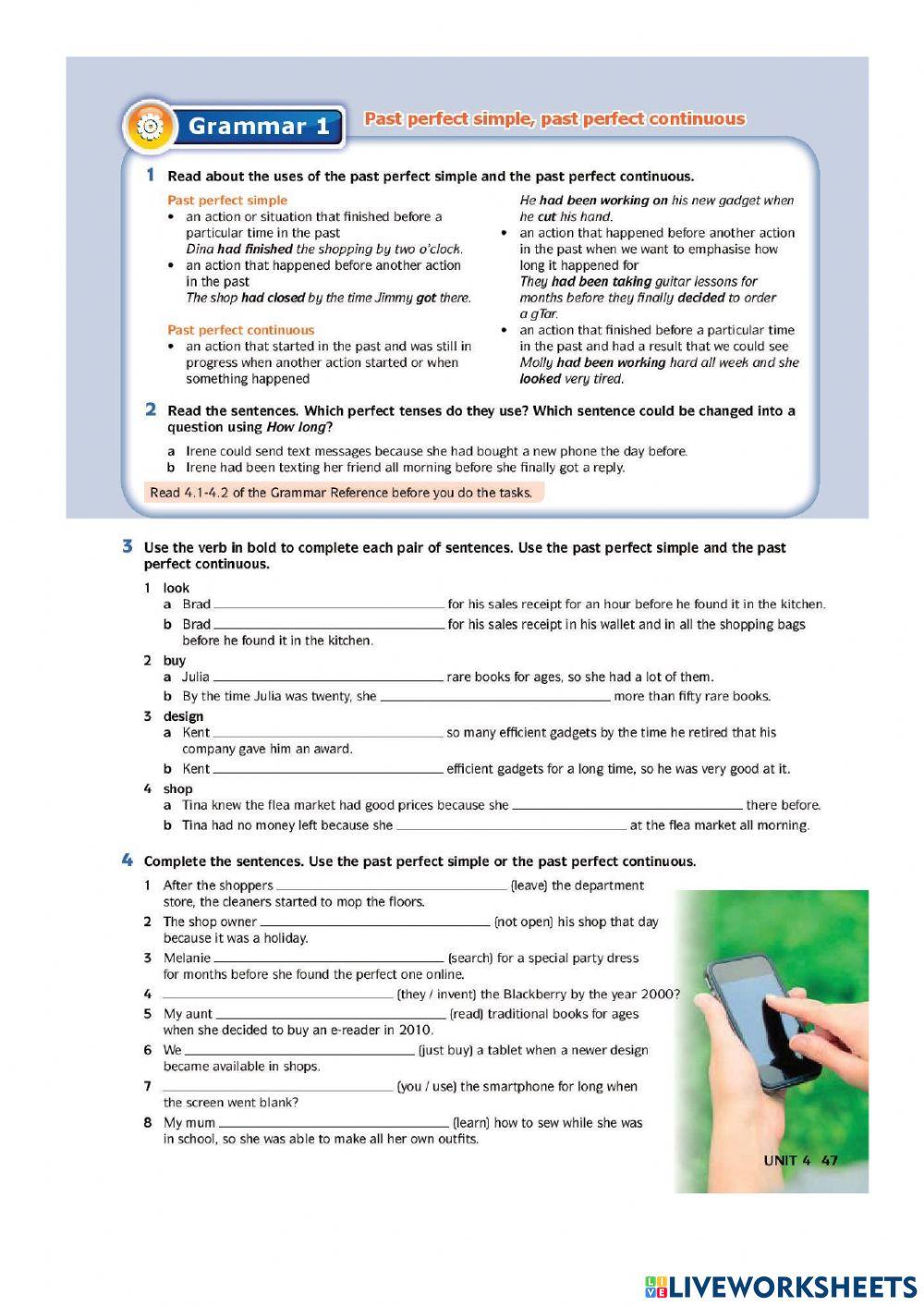 English Download Form 5: Unit 4 page 47 &49