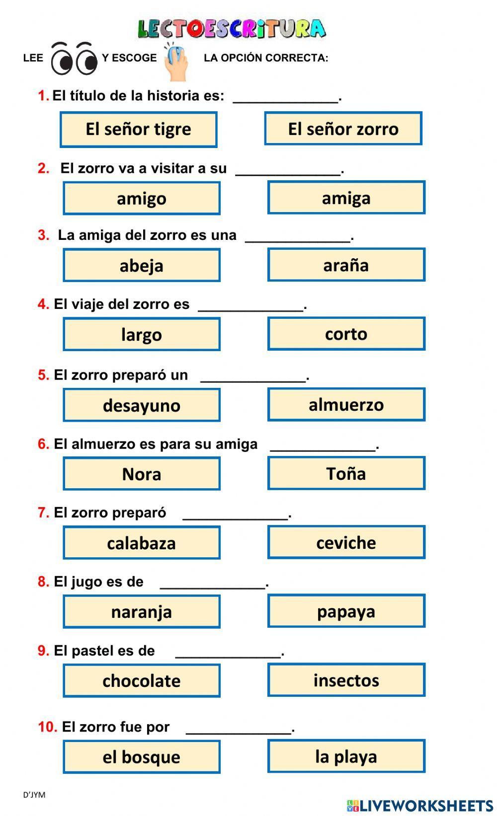 Comprensión lectora