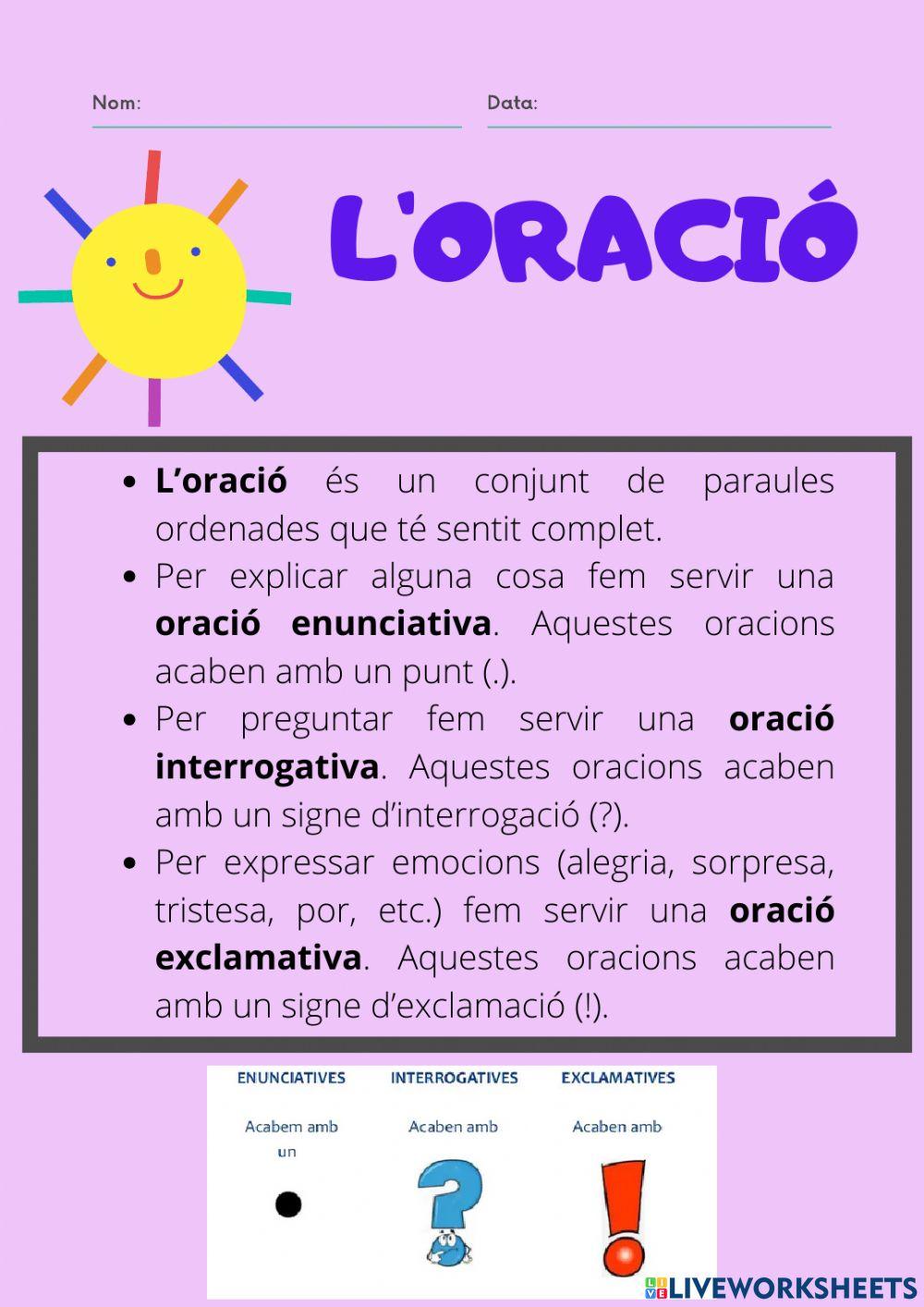 L'oració