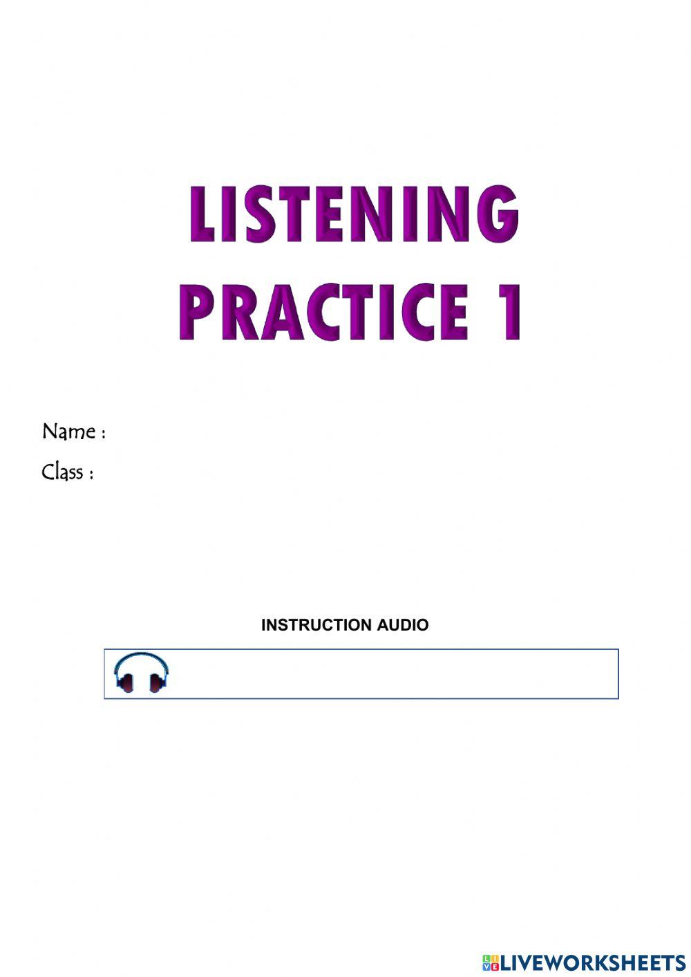 Listening exam format pt3 liveworksheets 1159323