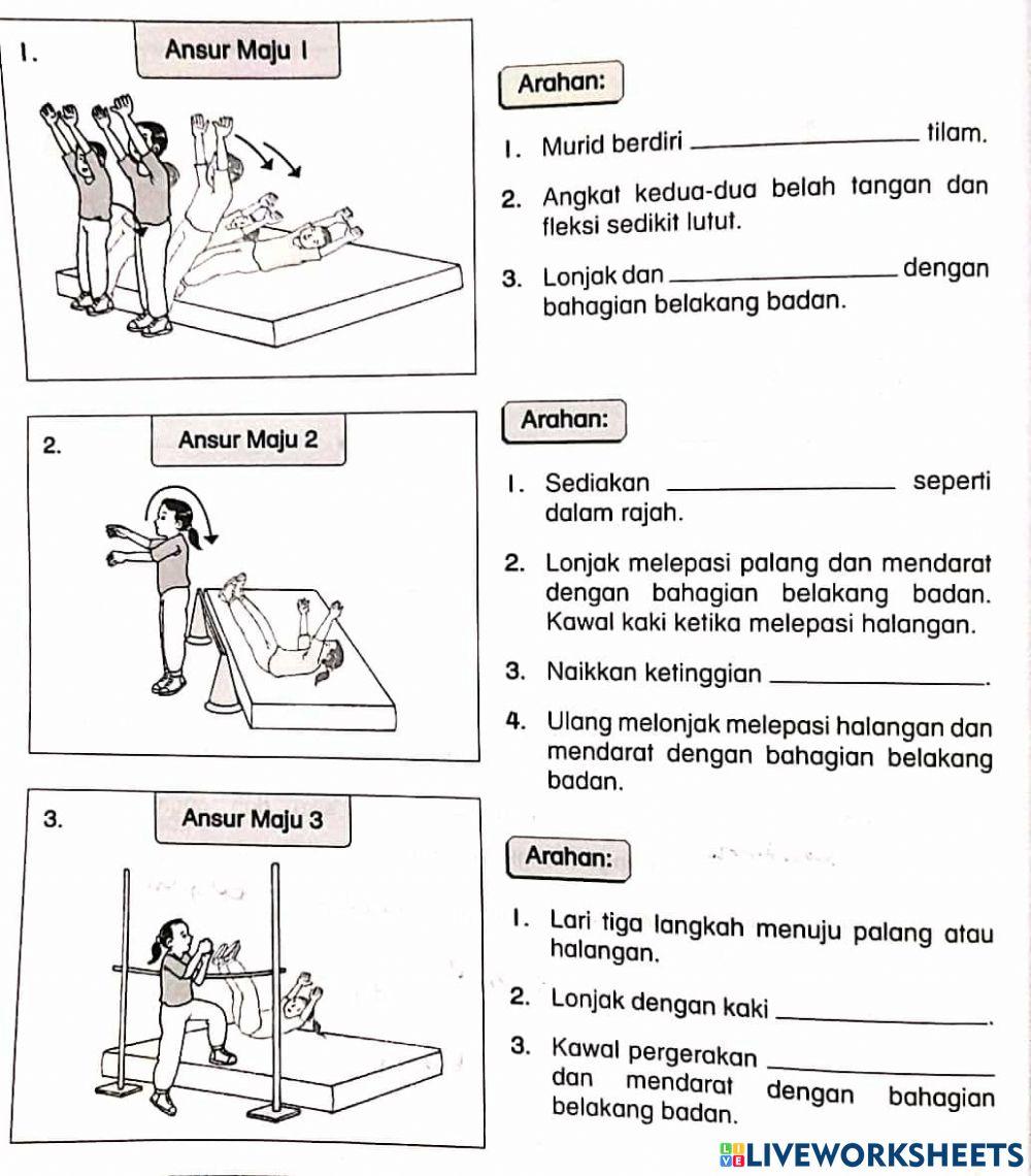 Latihan Ansur Maju Lompat Tinggi