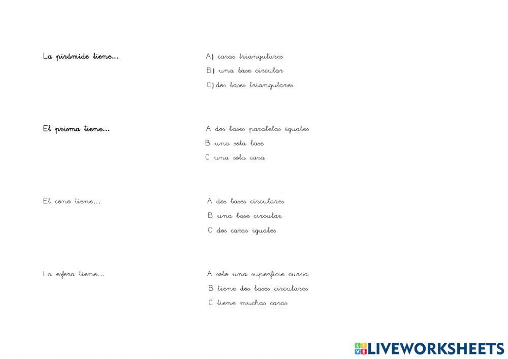 Figuras tridimensionales