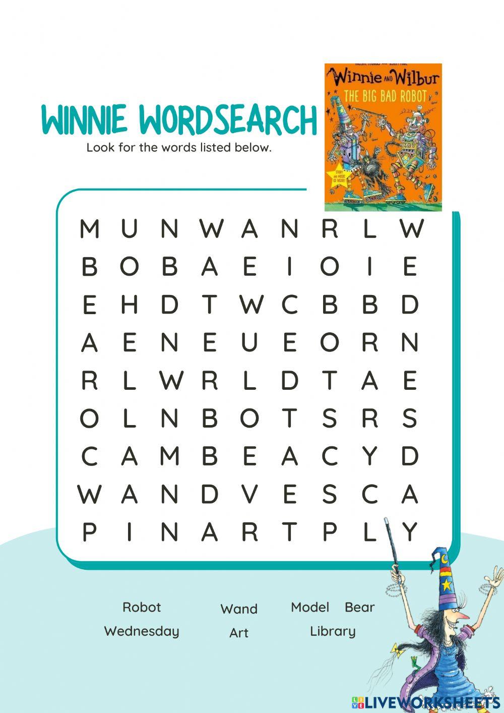 Winnie wordsearch