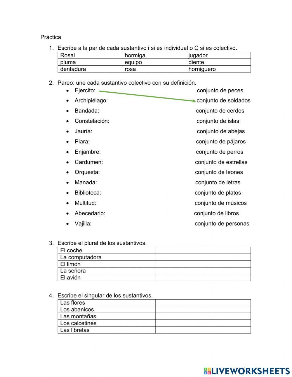 Clases de sustantivos