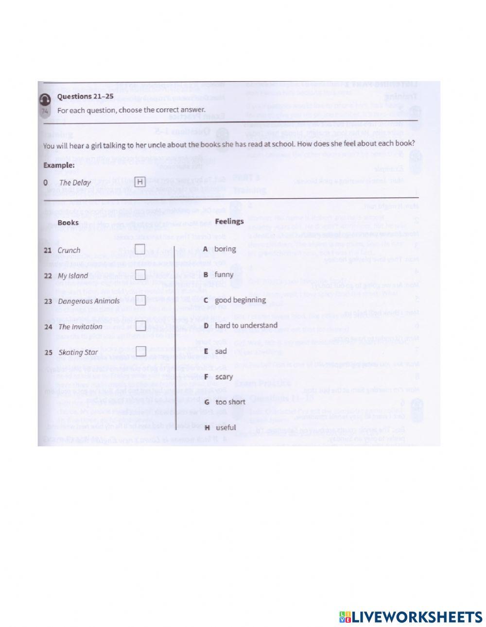 listening diagnostic test
