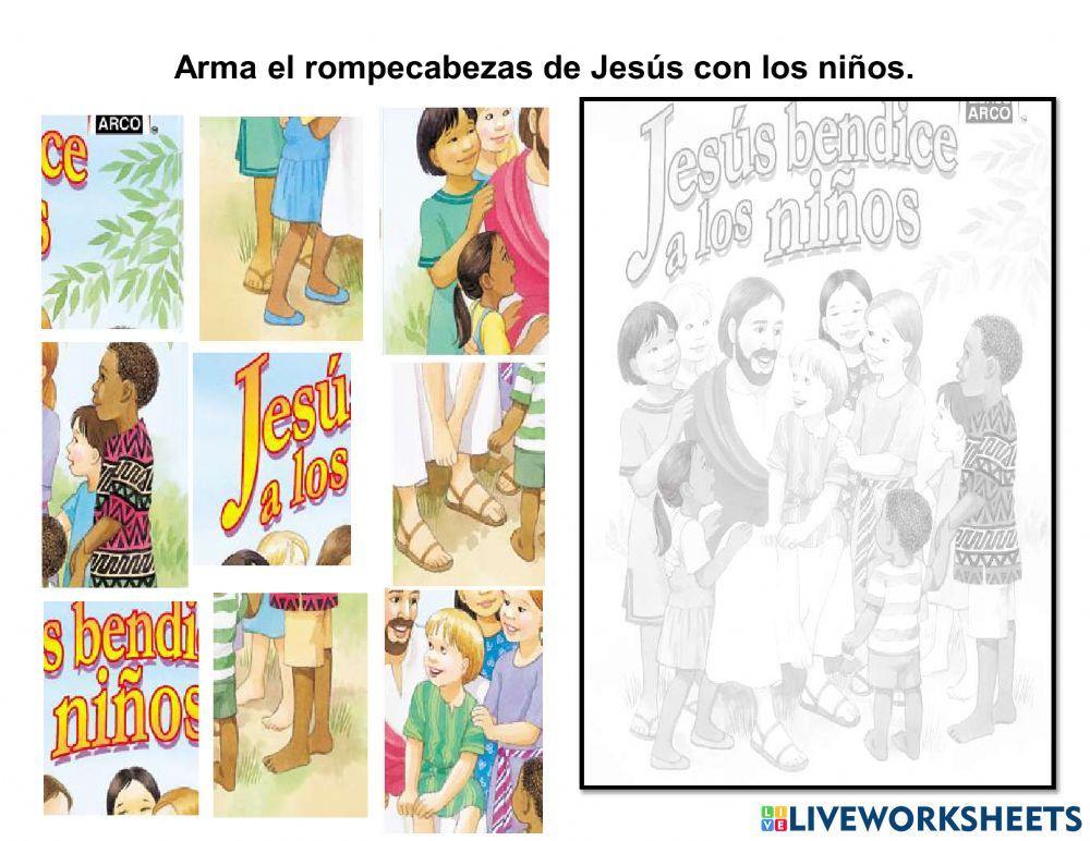 Jesús bendice a los niños