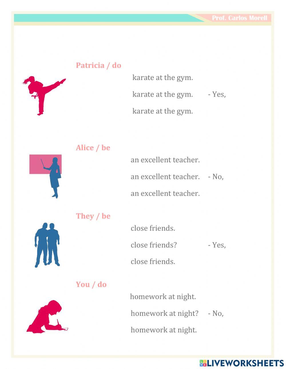 Presente simple - Casos especiales