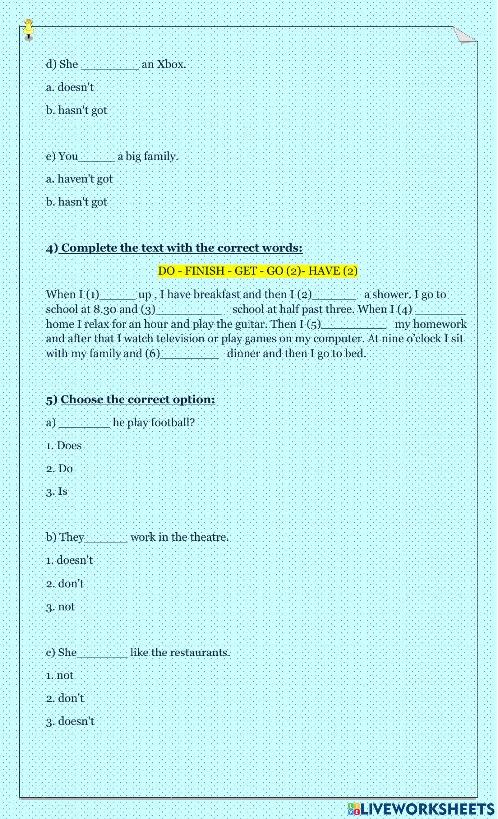 Working Practice Teens 1