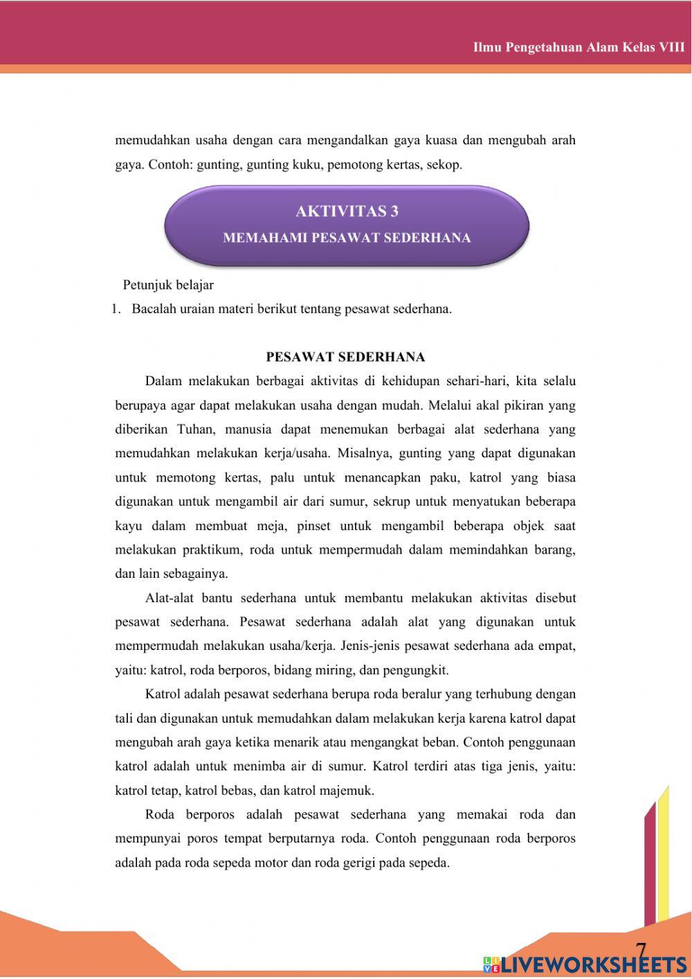 Ipa 8 pesawat sederhana