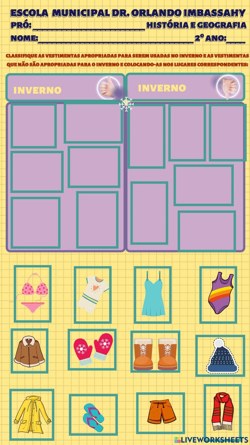 Vestimenta do inverno