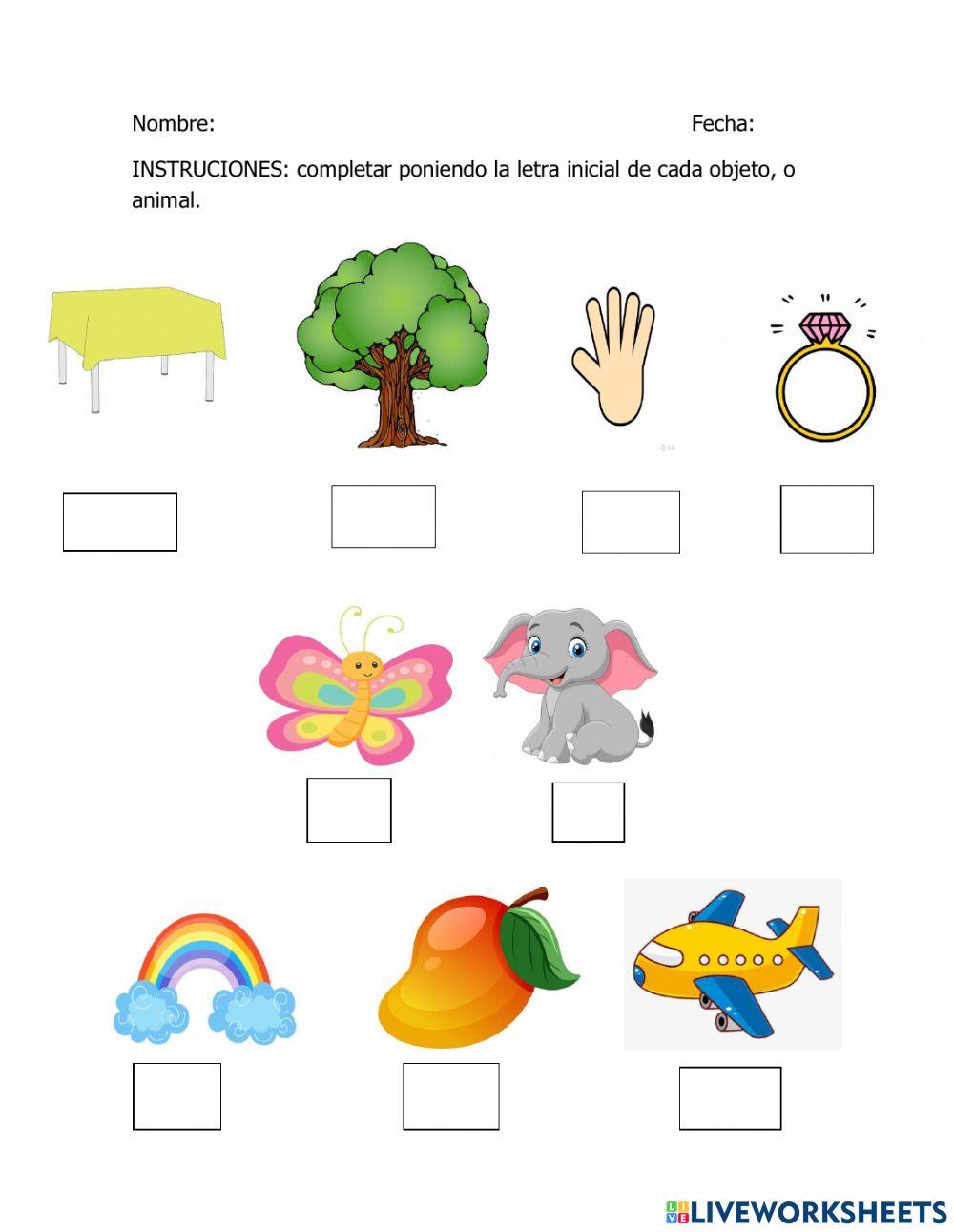 Completar y anticipar la escritura de palabras.