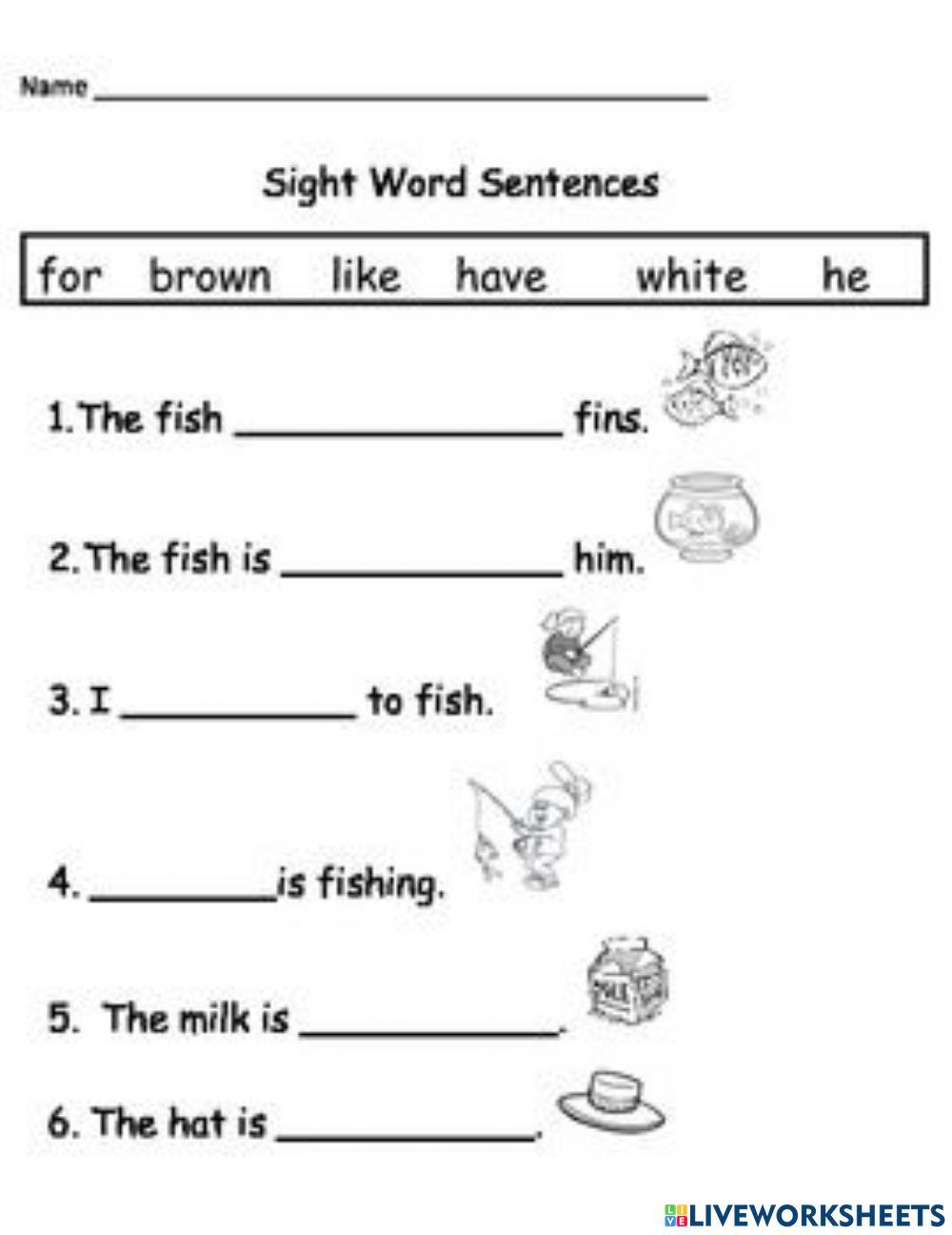Sight words