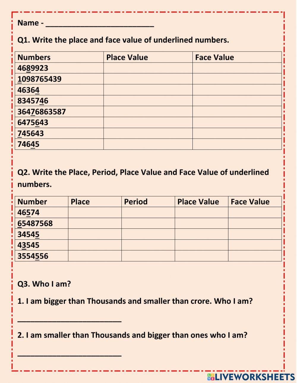 1161317 Maths Place And Face Value Aaditri Dimri 1161317-maths-place-and-face-value-aaditri-dimri