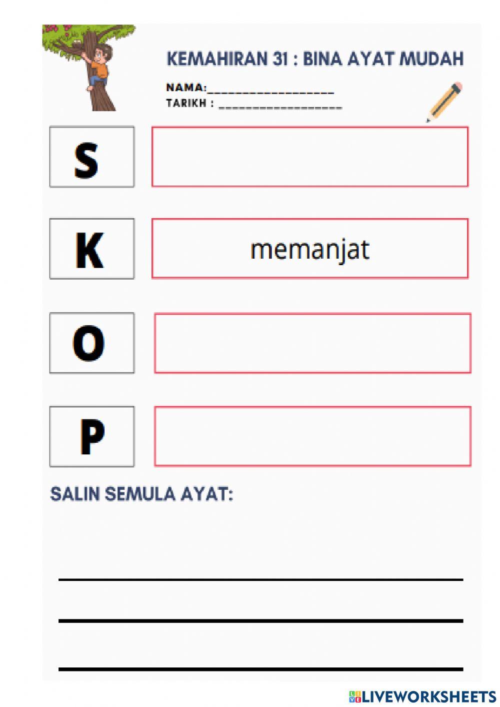 Modul bina ayat teknik skop