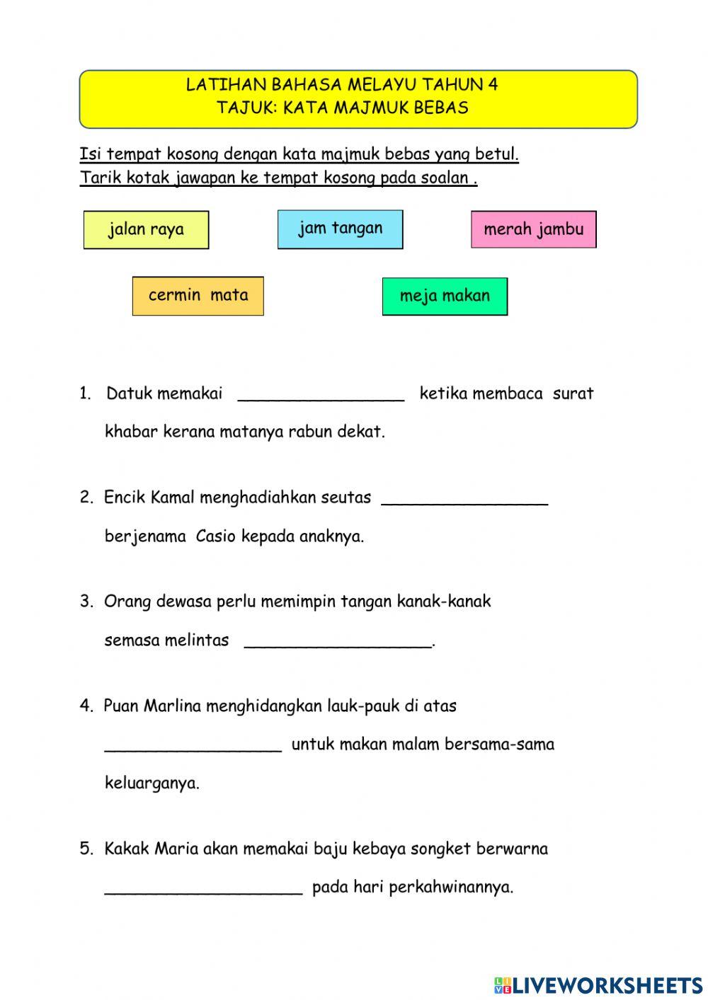 Bahasa Melayu Tahun 4