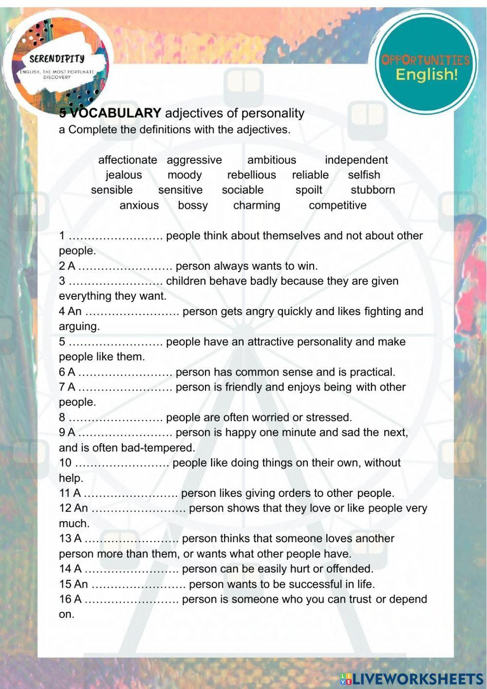 Unit 1B, intermediate, family life (part 2)