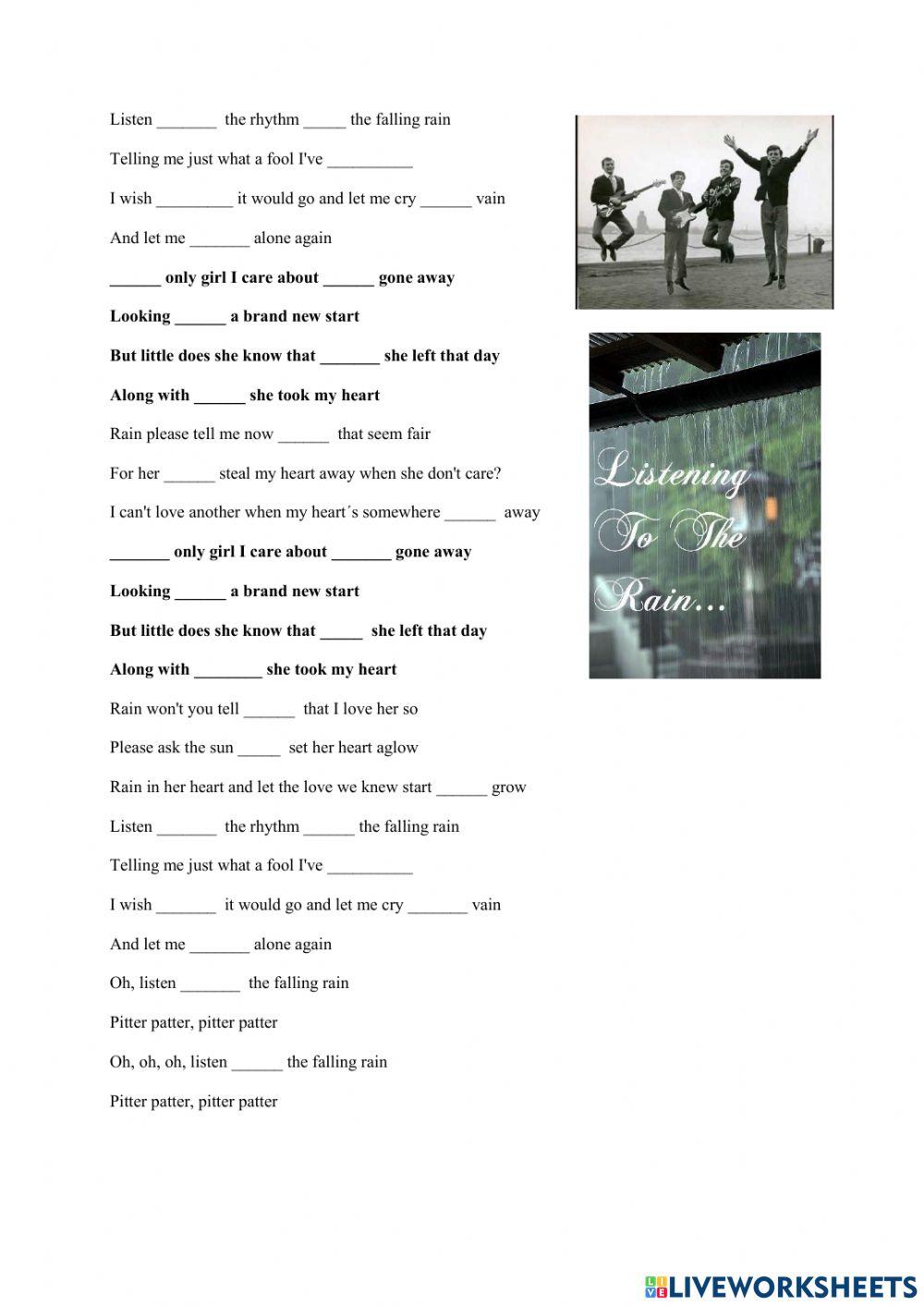 Listen To The Falling Rain