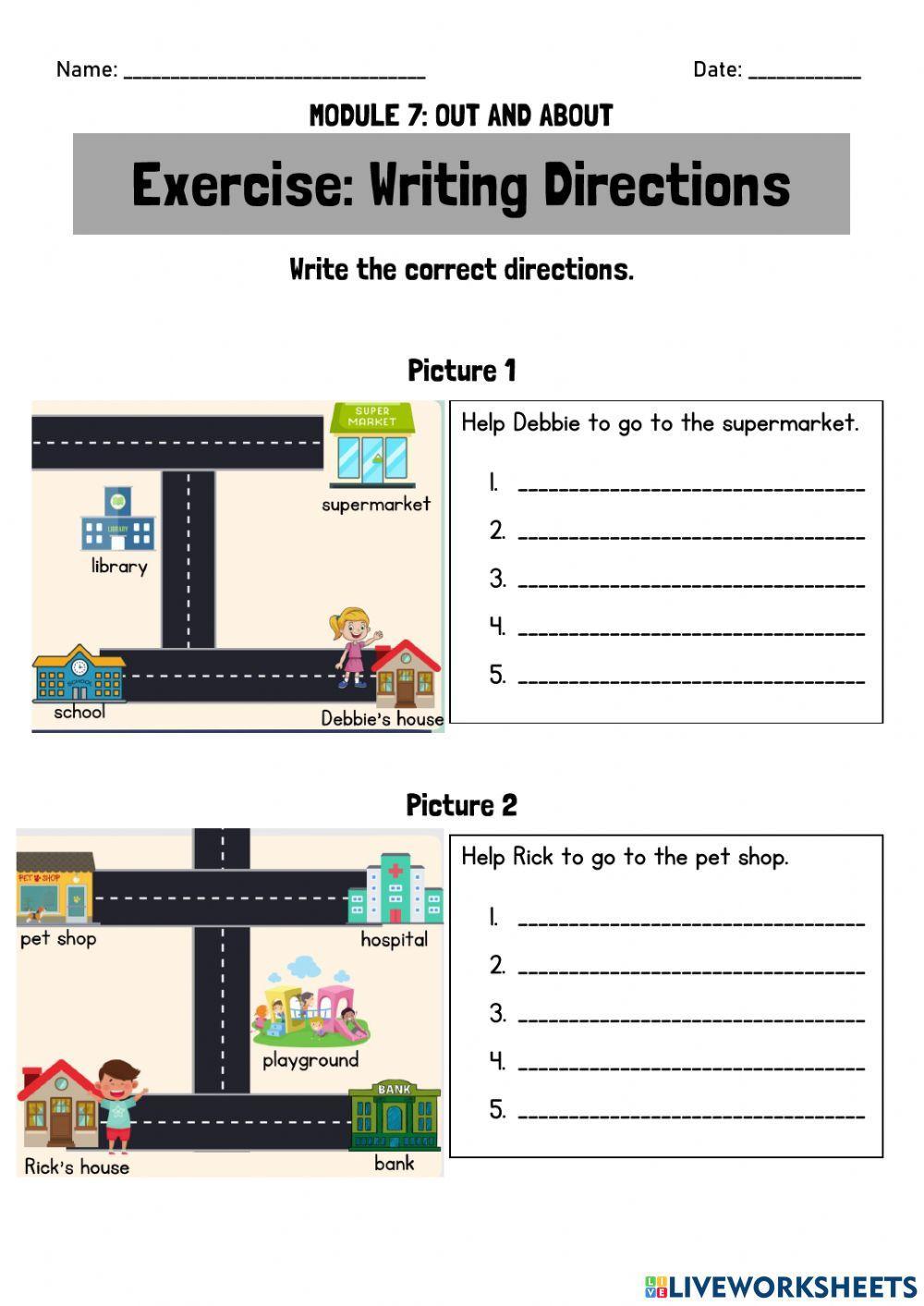 Giving Directions Out and About