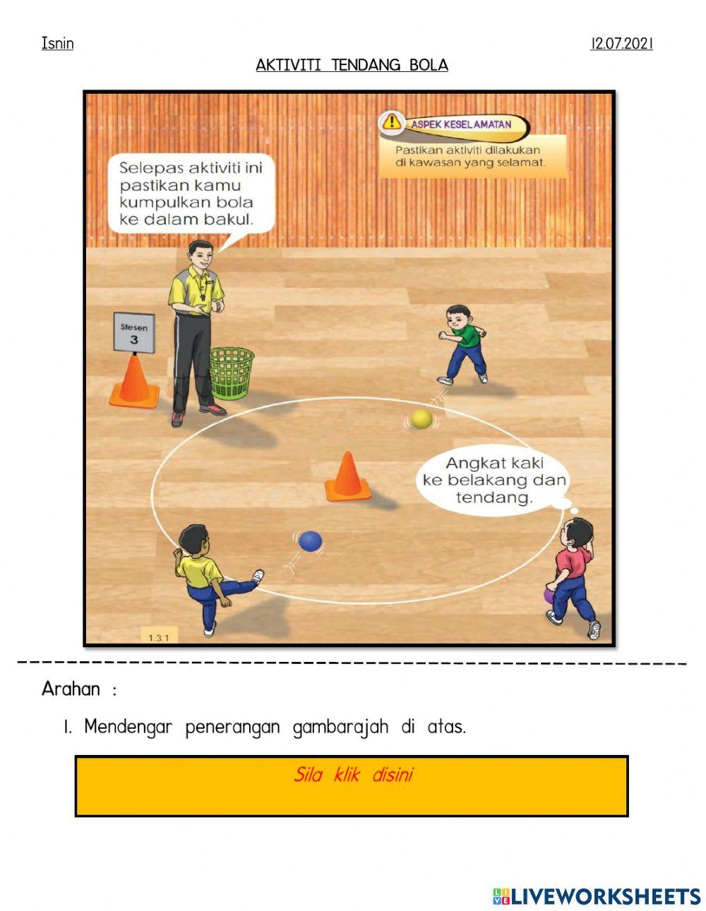 Aktiviti menendang bola