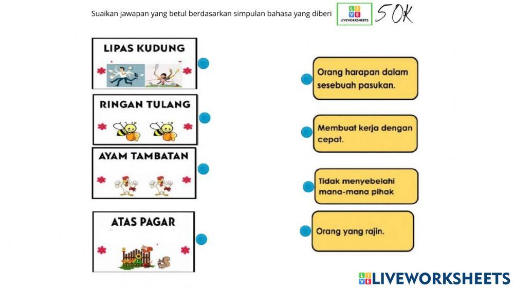 Bm tahun 5 simpulan bahasa