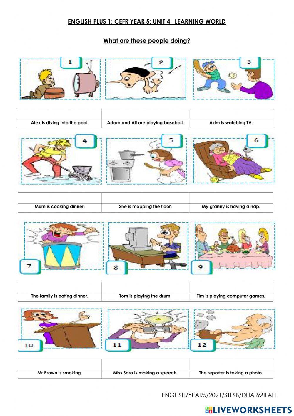 What are these people doing?