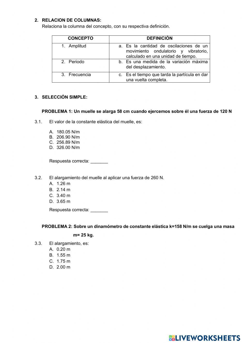 Taller evaluativo física ii bachillerato ipiq