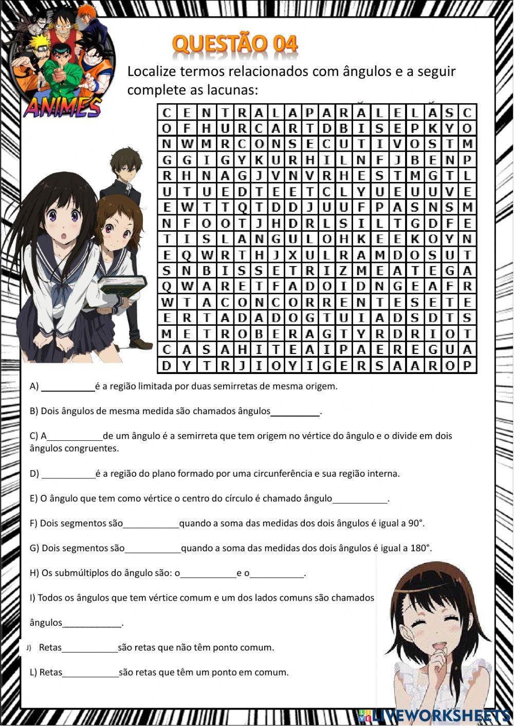 Avaliação de matemática - encerramento pet 2