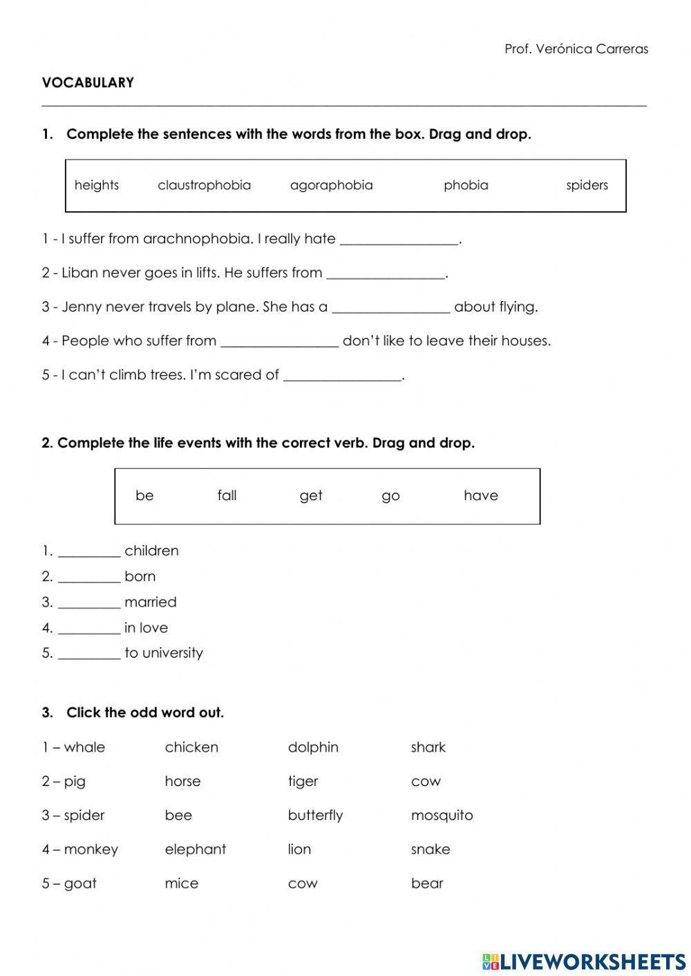 TEST – EF 3rd Ed. – Pre-Intermediate - UNIT 9